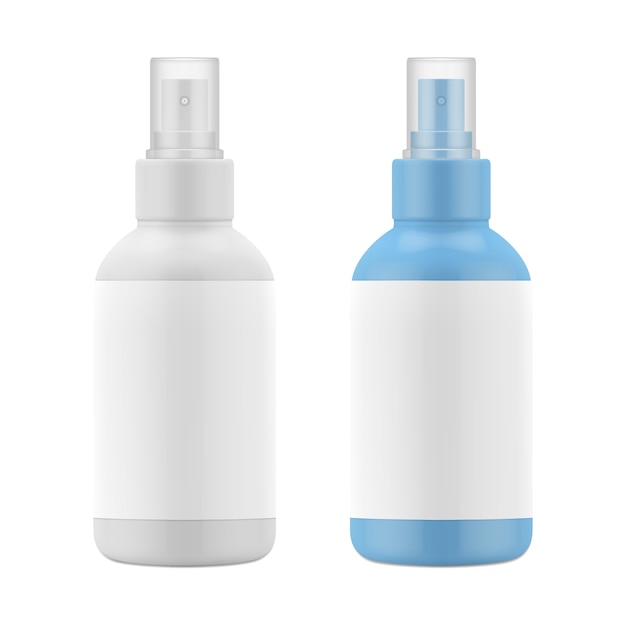 Plastic matte fles, spray voor cosmetica