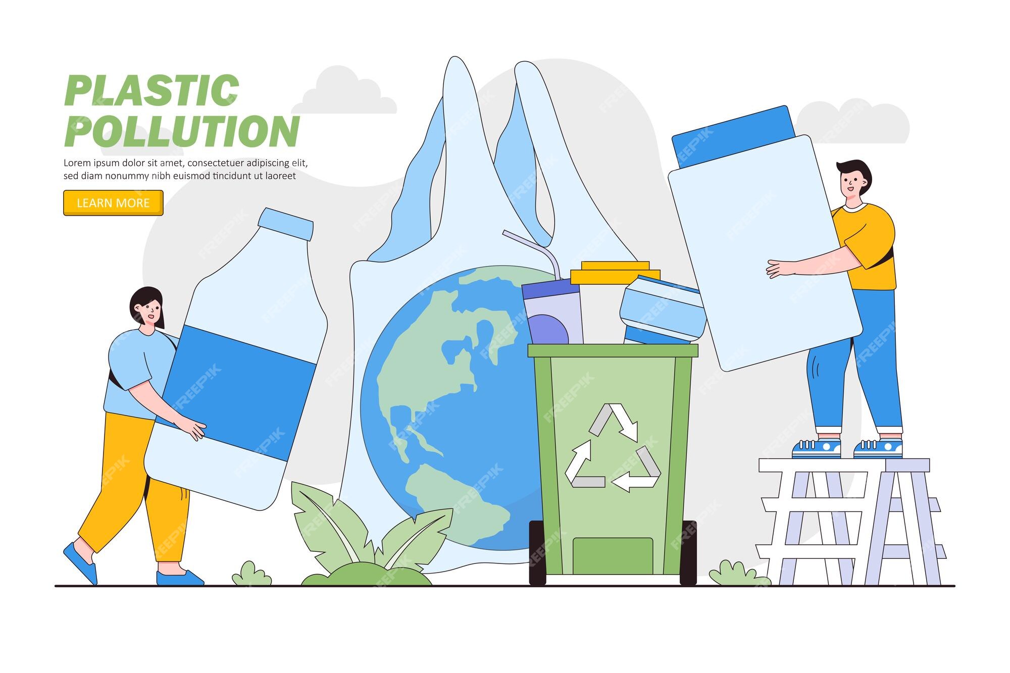 trash pollution clipart