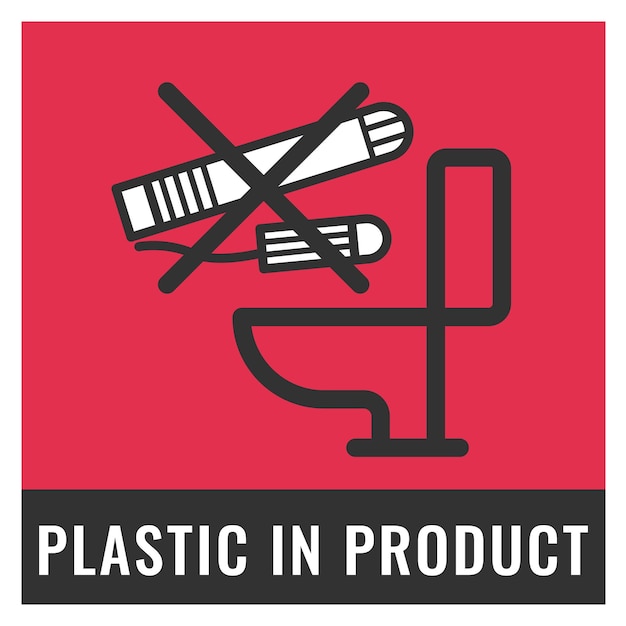 Plastic in product tampon