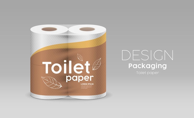 Plastic roll toilet paper packaging