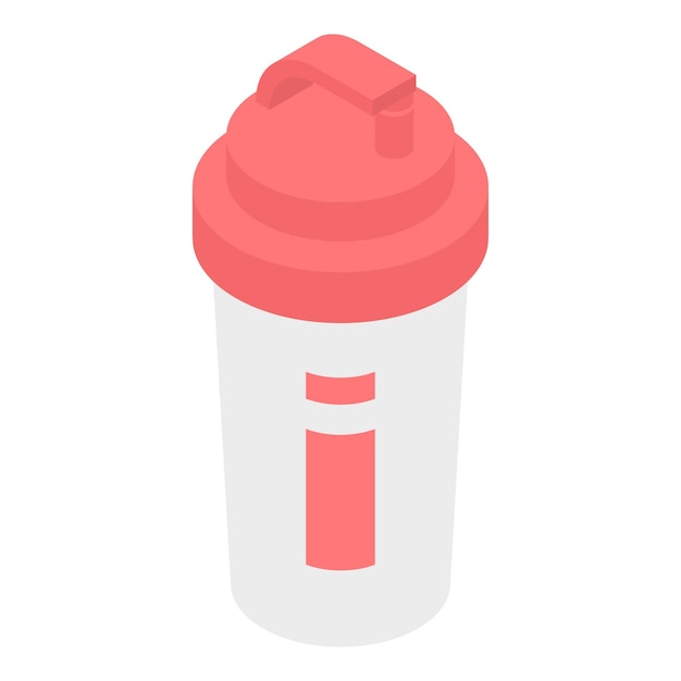 plastic shaker icon isometric of plastic shaker vector icon for web design isolated on white background