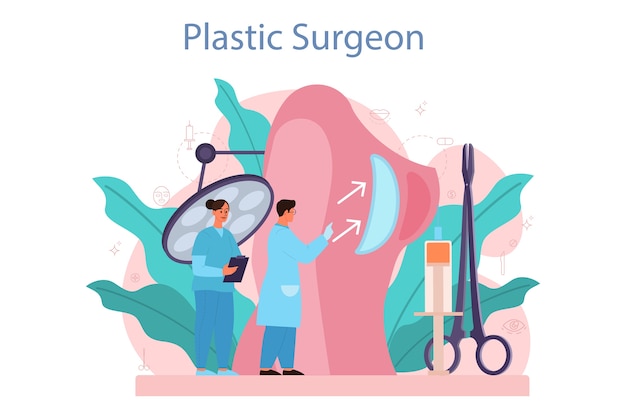 Concetto di chirurgo plastico