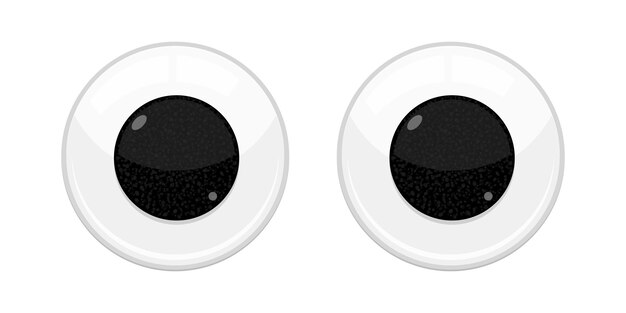 Googly Eyes Vector Hd PNG Images, Eyeball Of Toy Googly Eyes