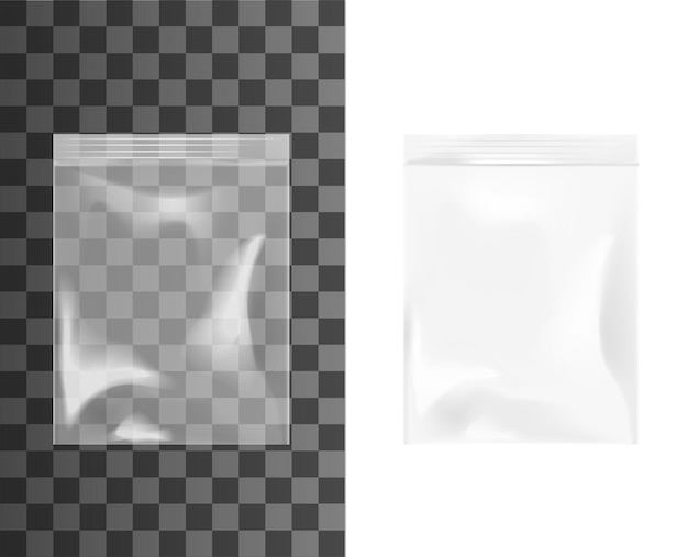 ベクトル ビニール ジッパー袋空パウチ パッケージ
