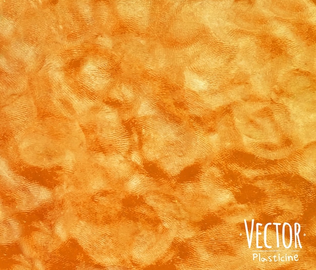 Plasticine background orange