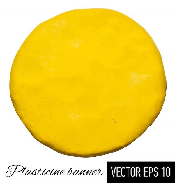 Vector plasticine circle.  illustration