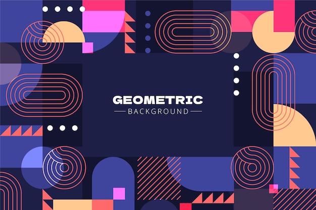 Plat geometrische achtergrond