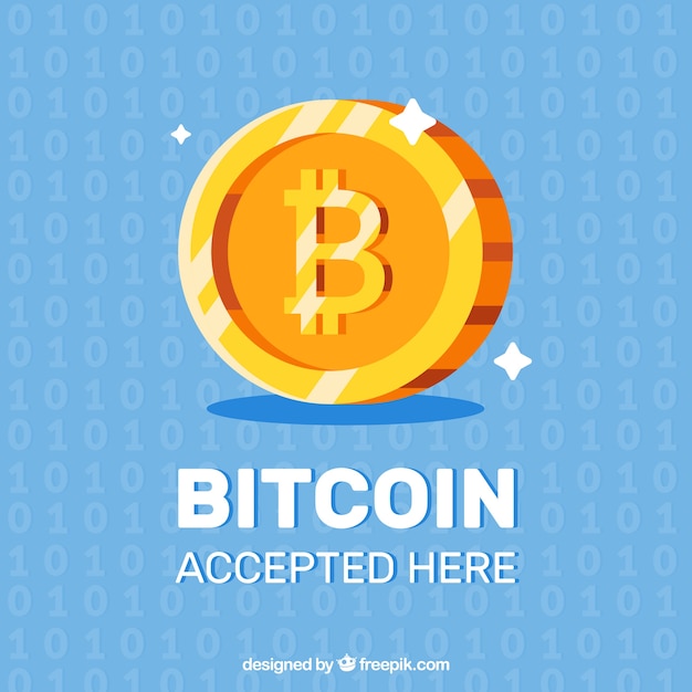 Plat glanzend bitcoin ontwerp