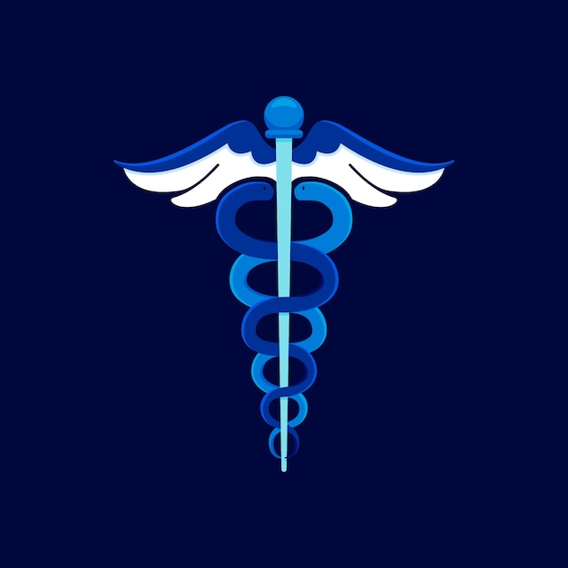 Plat ontwerp medisch en apotheeksymbool