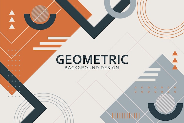 Plat ontwerp van abstracte geometrische achtergrond