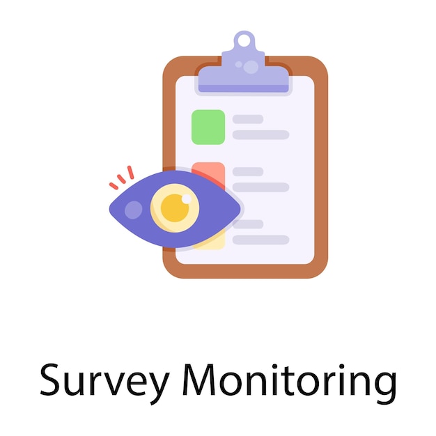 Plat ontwerp van enquêtemonitoring