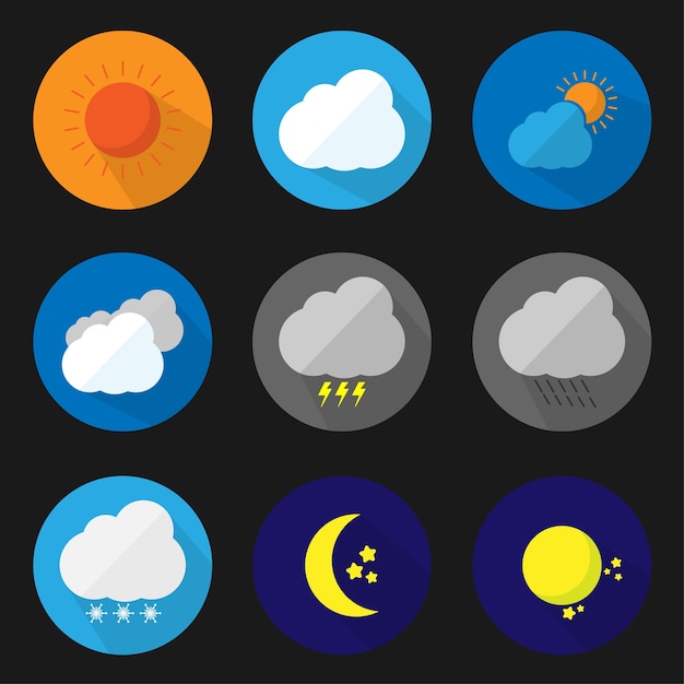plat pictogram weer instellen