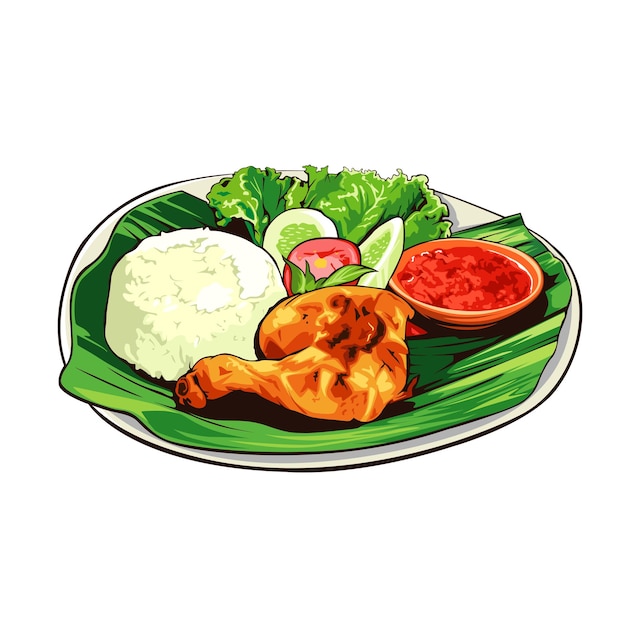 야채 의 그림 이 있는 음식 의 접시
