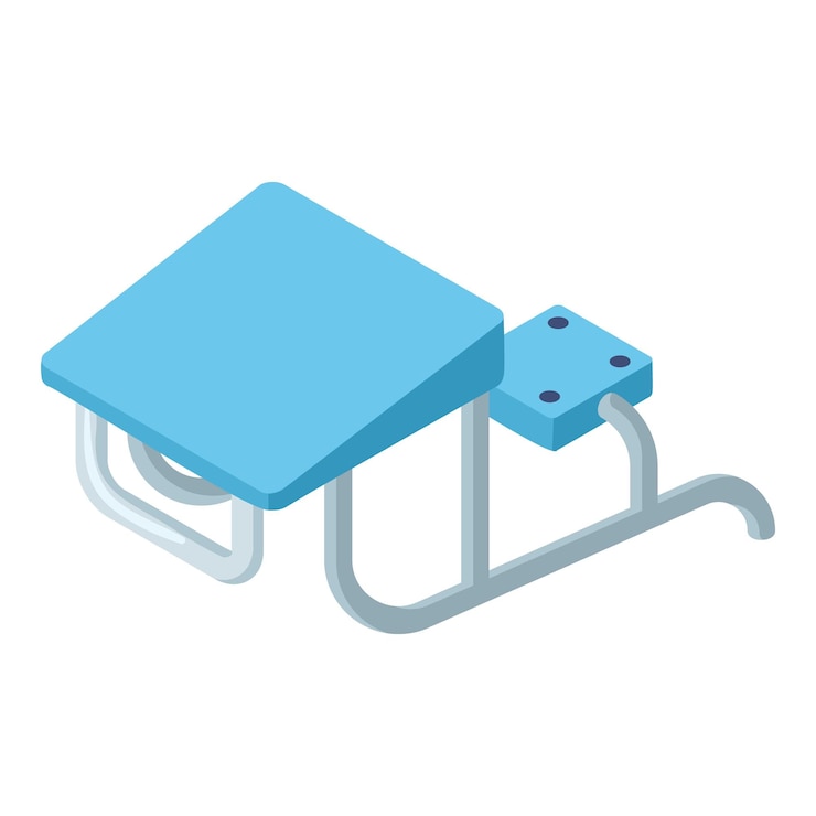 Vector platform diving board icon isometric of platform diving board vector icon for web design isolated on white background
