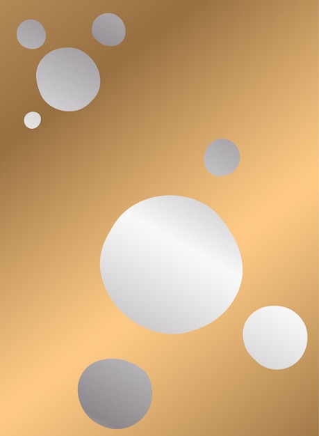 Platinum copper background with circles