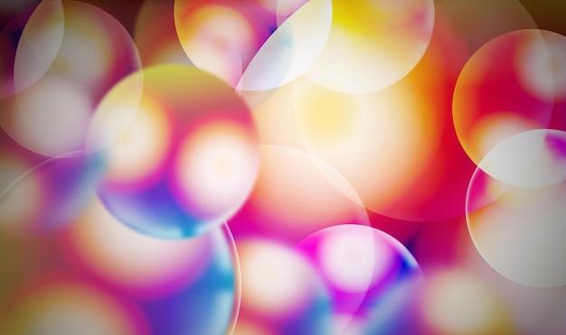 Platte abstracte bokeh coole vector achtergrond ontwerpsjabloon