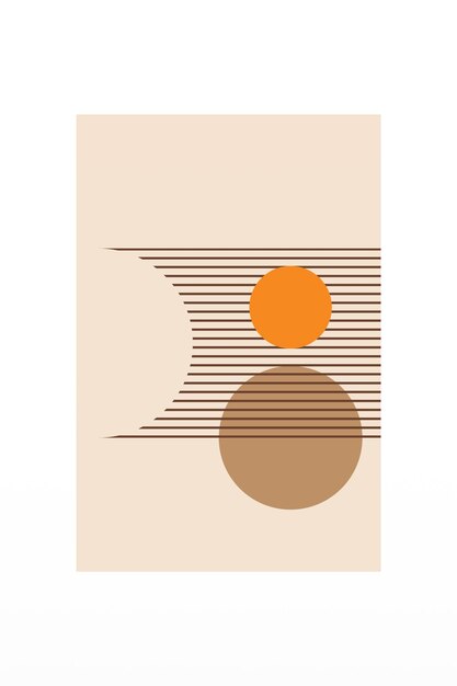 Platte abstracte vorm boho geometrische achtergrond