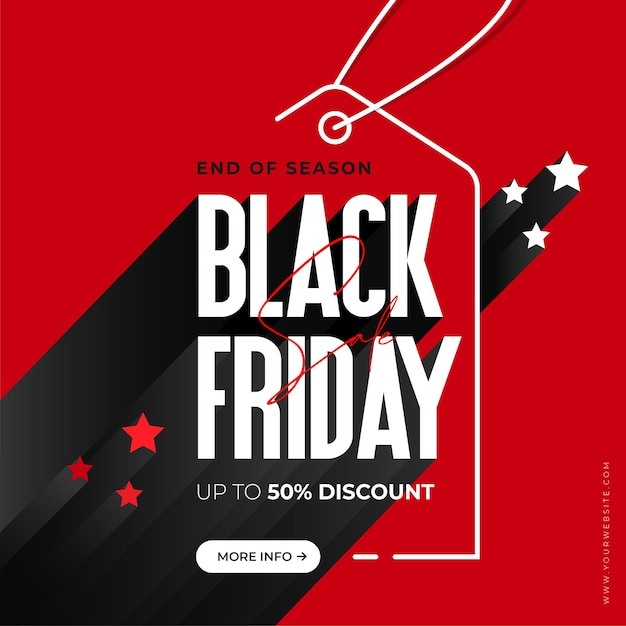 Platte black friday verkoop achtergrond ontwerpsjabloon