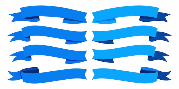 platte blauwe lint vector illustratie voor meervoudig gebruik