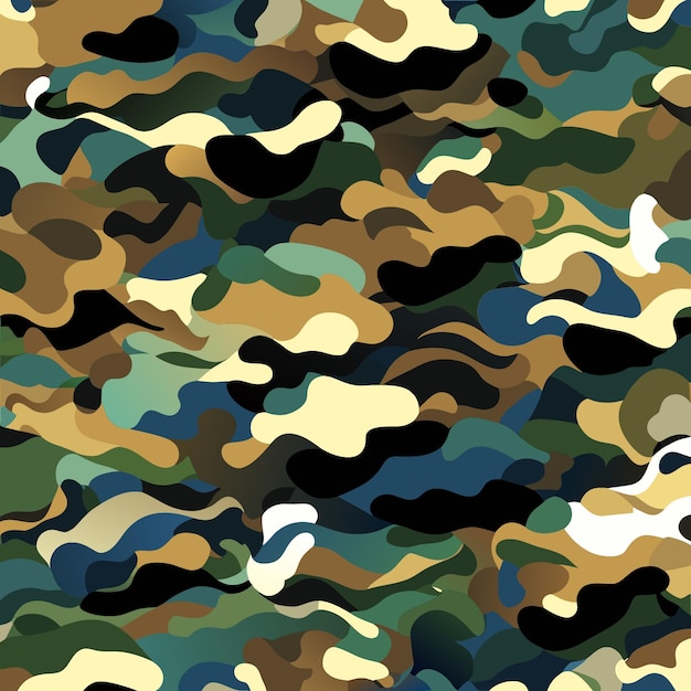 Platte Camo Vector textuur voor ontwerp- en kunstprojecten