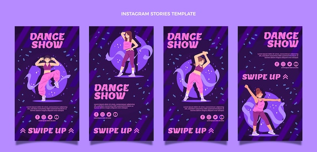 Platte dansshow instagram verhalencollectie