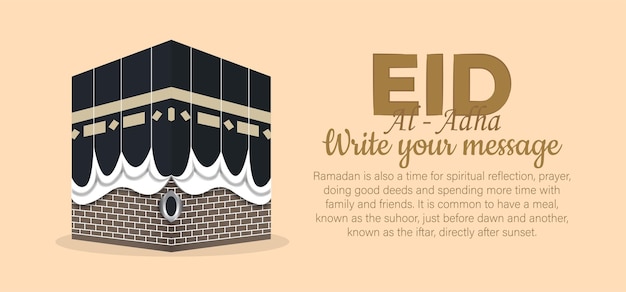 Platte eid al-adha illustratie