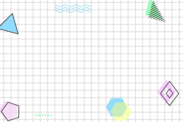 Platte gestippelde raster geometrische memphis achtergrond