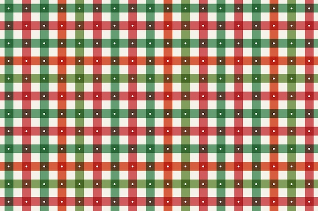 Vector platte kerst geruite patroonontwerp