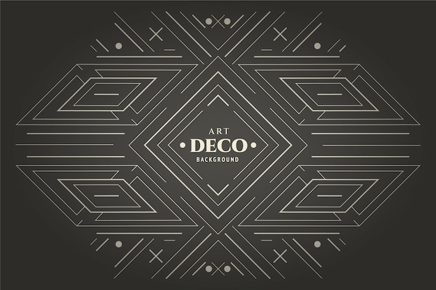 Vector platte ontwerp art deco achtergrond