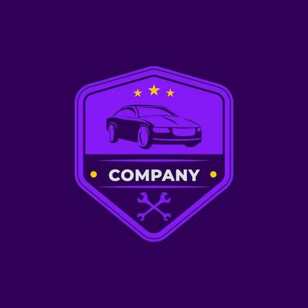 Vector platte ontwerp auto service logo