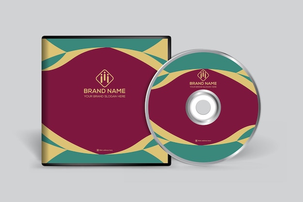 Platte ontwerp constructie CD cover sjabloonontwerp