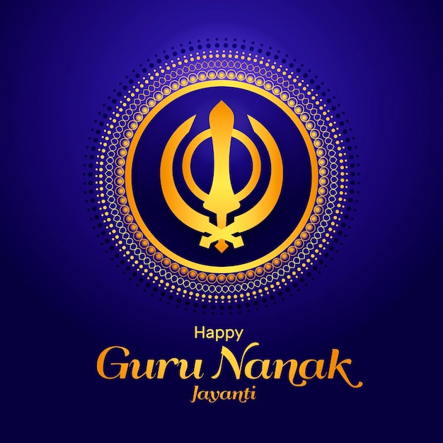 Platte ontwerp goeroe nanak jayanti concept