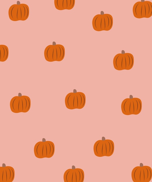 Platte ontwerp halloween pompoenen