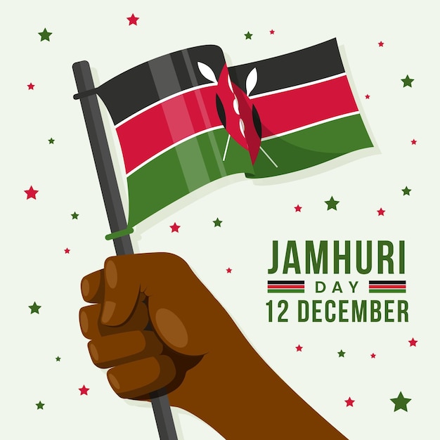 Platte ontwerp jamhuri-dag