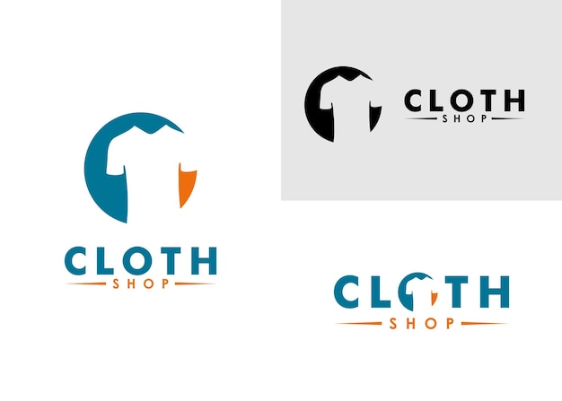 platte ontwerp kleding of mode logo vector sjabloon