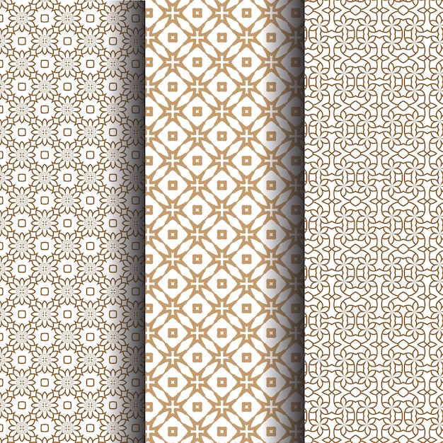 Platte ontwerp lineaire Arabische patrooncollectie