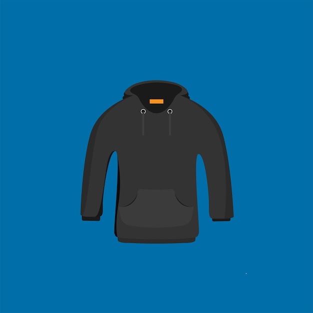 Platte pictogram Hoodie Element vectorillustratie