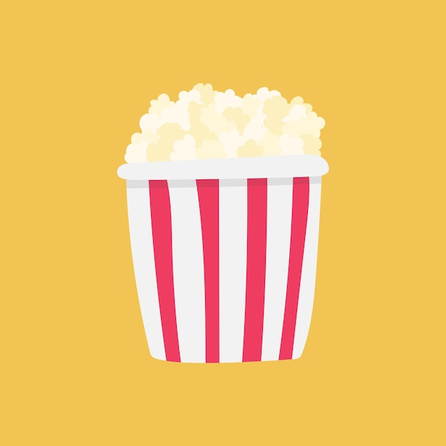 Platte pictogram popcorn