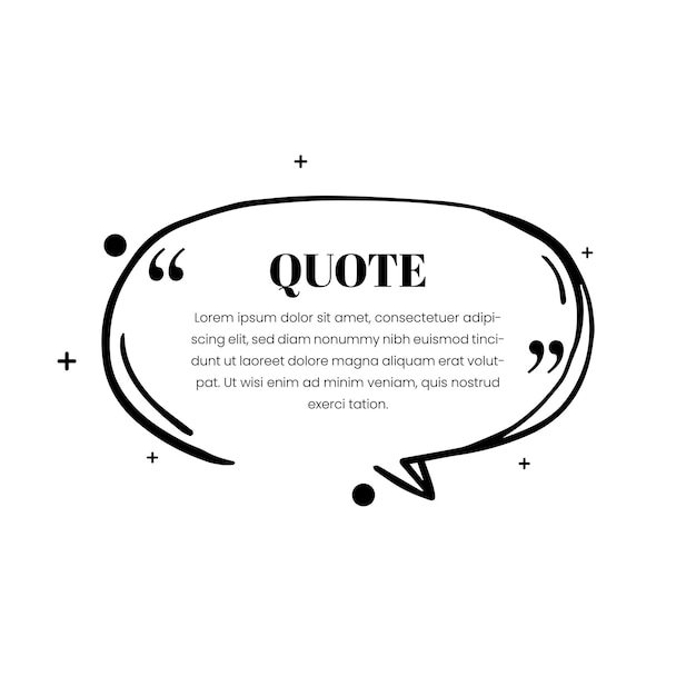 Platte quote box frame-collectie