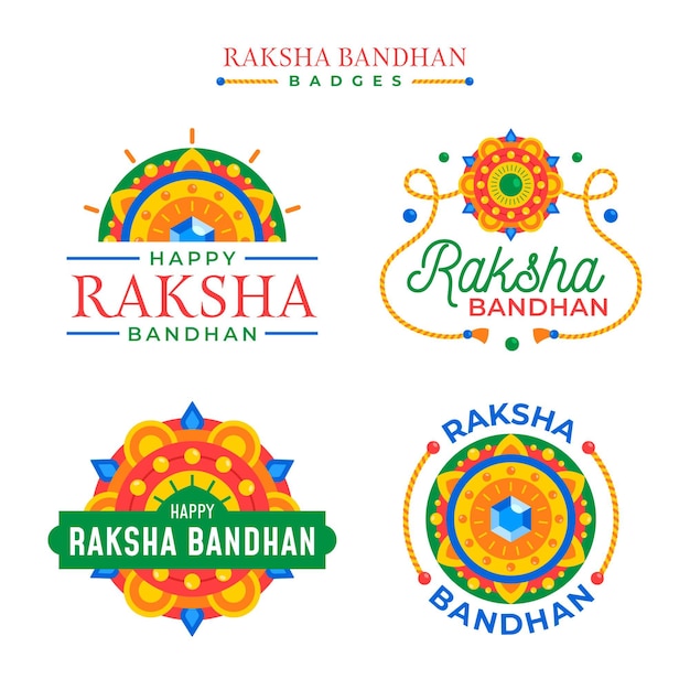 Platte raksha bandhan-insignes