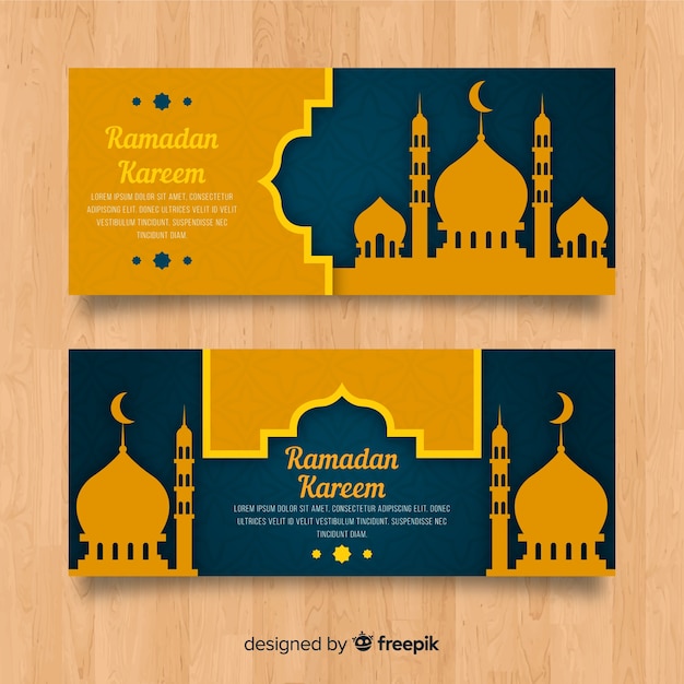 Platte ramadan banners