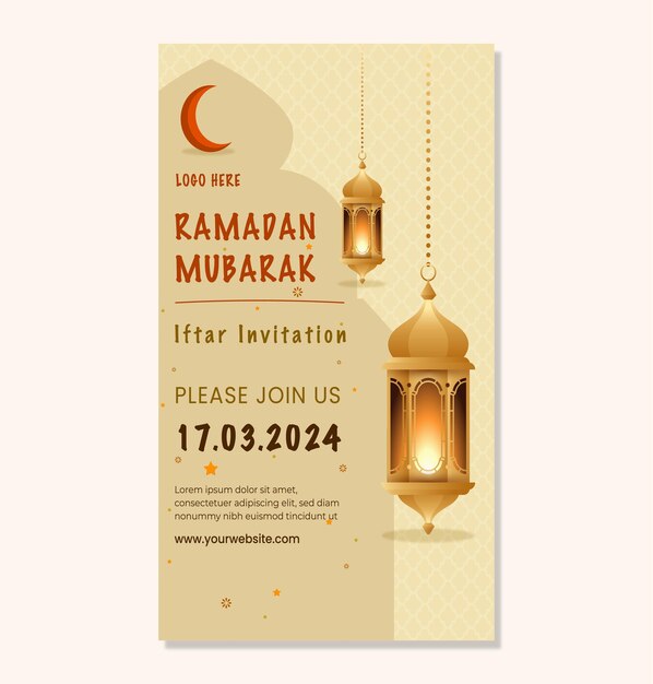 Vector platte ramadan kareem decoratieve feestkaart islamitische ramadan groetenkaart poster uitnodiging media