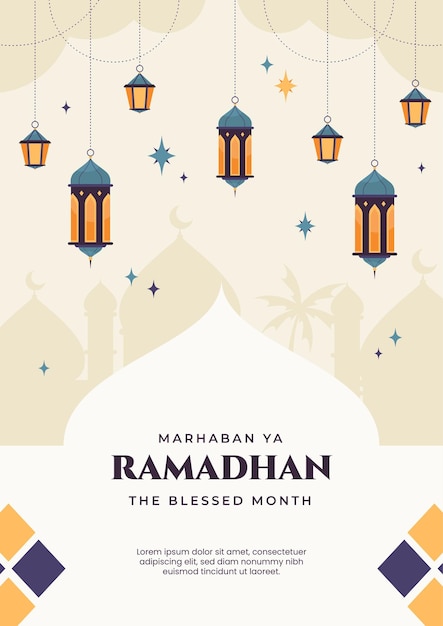Platte ramadhan wenskaart