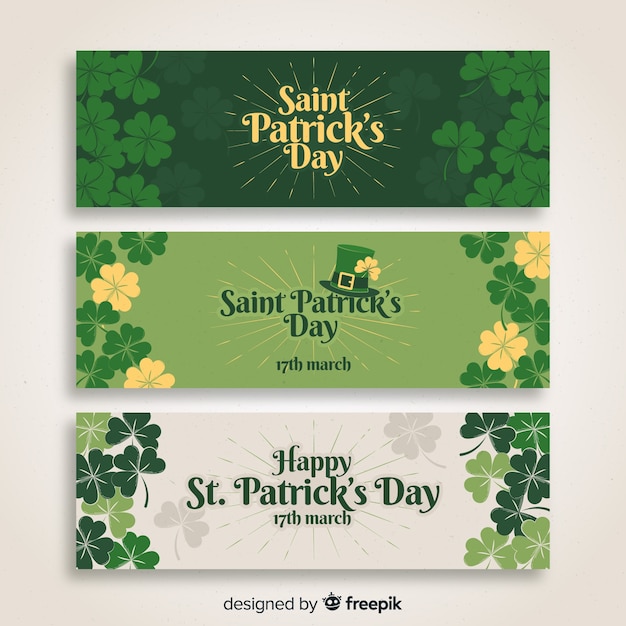 Platte st. patrick's dag banner