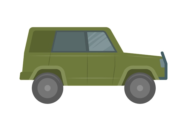 Platte vectorillustratie auto