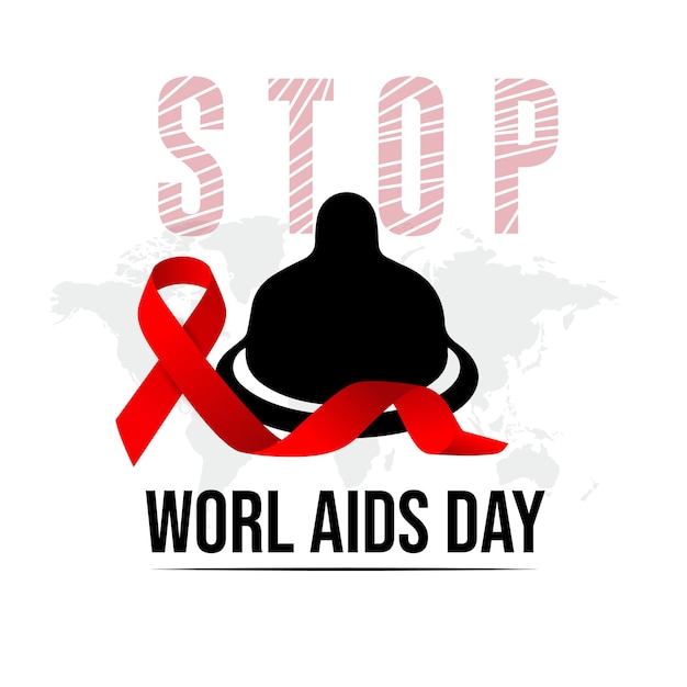 Platte wereld Aidsdag