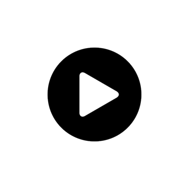 Play Button Icon Vector Design Template (Vectorontwerp sjabloon)