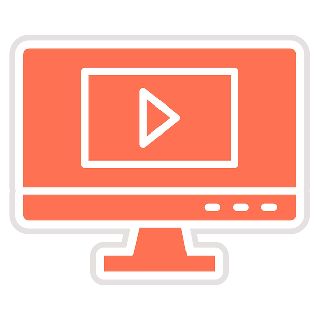 Play button Vector Icon Design Illustration