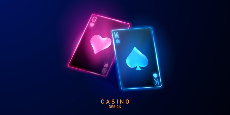 Vector play cards win poker hand casino chips flying real tokens for gambling cash for roulette or poker vector illustration