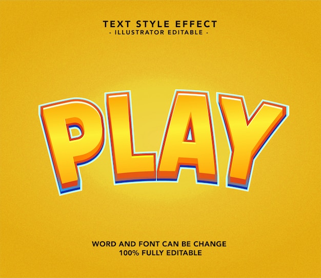 Vector play font